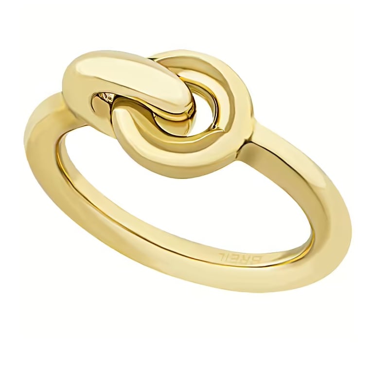 Minimalistický pozlacený prsten Tie Up TJ347 Breil / Obvod: 52 mm - 52 mm