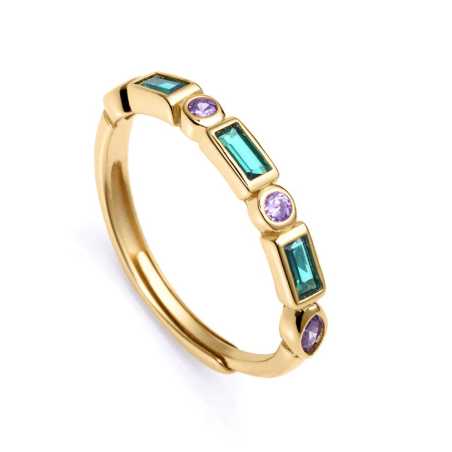 Překrásný pozlacený prsten se zirkony 9120A0 Viceroy / Obvod: 53 mm - 53 mm