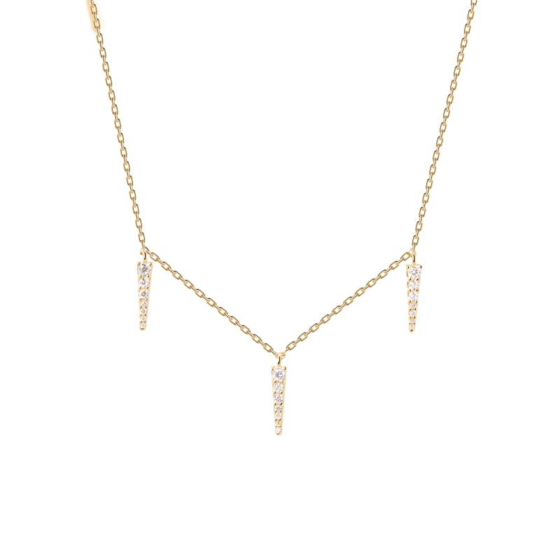 Stylový pozlacený náhrdelník ze stříbra Peak Supreme Essentials CO01-477-U Pdpaola Stylový pozlacený náhrdelník ze stříbra Peak Supreme Essentials CO01-477-U Pdpaola