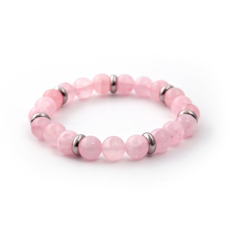 Korálkový náramek z růžového jadeitu MINK33/17 Agato