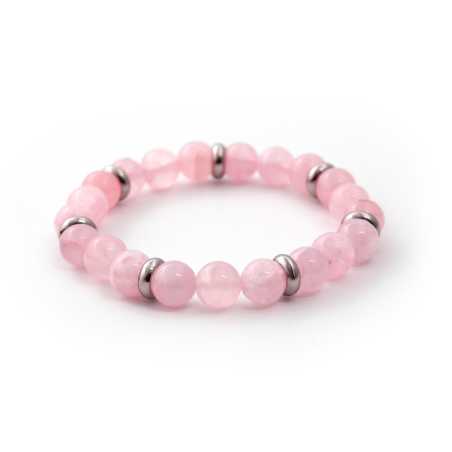 Korálkový náramek z růžového jadeitu MINK33/17 Agato