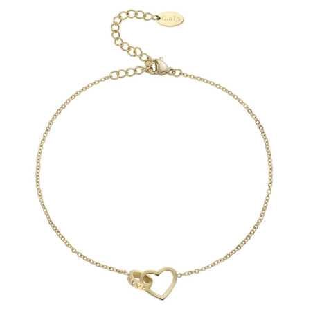 Stylový pozlacený nákotník Together 29004.EG Crystalp