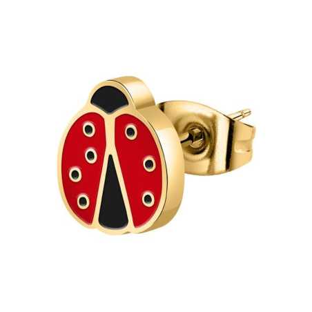 Krásná pozlacená single náušnice Beruška LPS02AQM59 La Petite Story