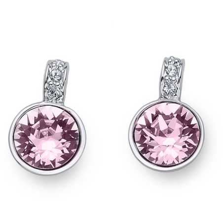 Krásné náušnice s krystaly Swarovski Double 22815 212 Oliver Weber