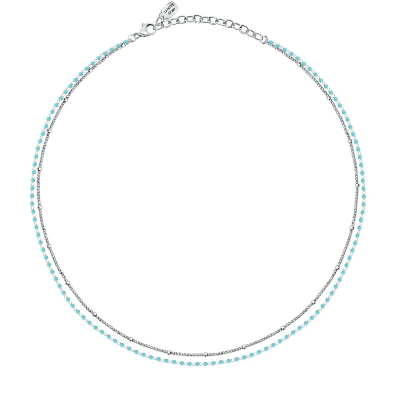 Dvojitý ocelový náhrdelník s korálky Friendship LPS10ARR09 La Petite Story Dvojitý ocelový náhrdelník s korálky Friendship LPS10ARR09 La Petite Story