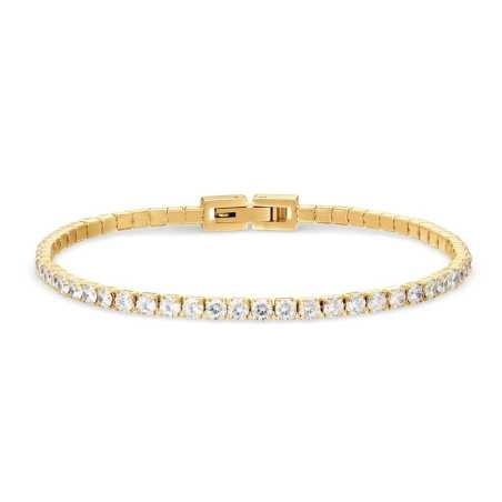 Oslnivý pozlacený náramek se zirkony Arctic Symphony 646-27-190 Bering