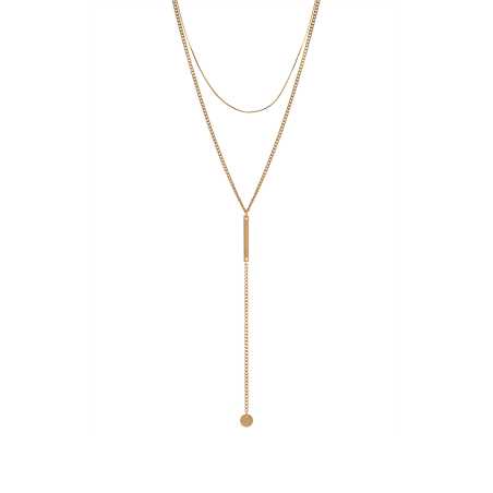 Elegantní pozlacený náhrdelník VGX1760G/RE Troli