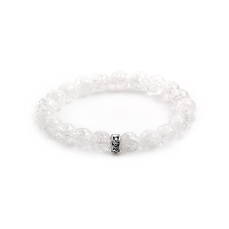 Korálkový náramek z křišťálu MINK50/17 Agato