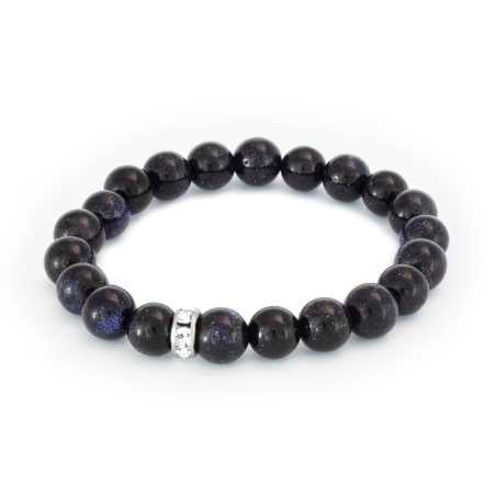 Korálkový náramek z avanturínu MINK131/17 Agato