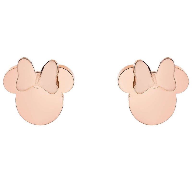 Slušivé bronzové náušnice pecky Minnie Mouse E600180PL-B.CS Disney