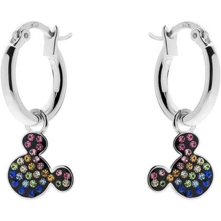 Hravé stříbrné náušnice Mickey Mouse ES00033SRML.CS Disney