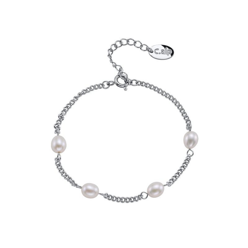 Elegantní ocelový náramek s perlami Tide Pearl 22243.E Crystalp