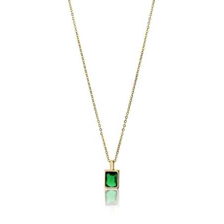 Elegantní pozlacený náhrdelník se zirkonem Angela EWN23082G Emily Westwood