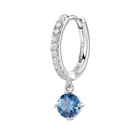 Kruhová single náušnice Fancy Freedom Blue FFB82 Brosway