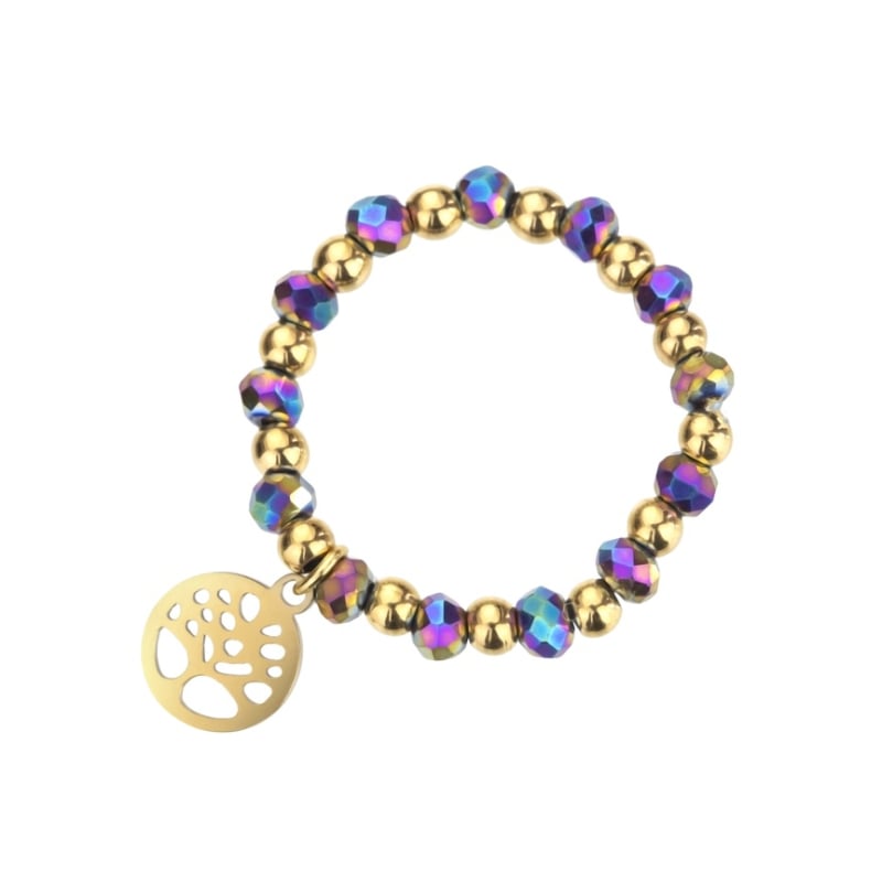 Pozlacený prsten s korálky Amy Violet EWR23033G Emily Westwood