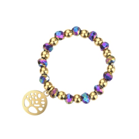 Pozlacený prsten s korálky Amy Violet EWR23033G Emily Westwood