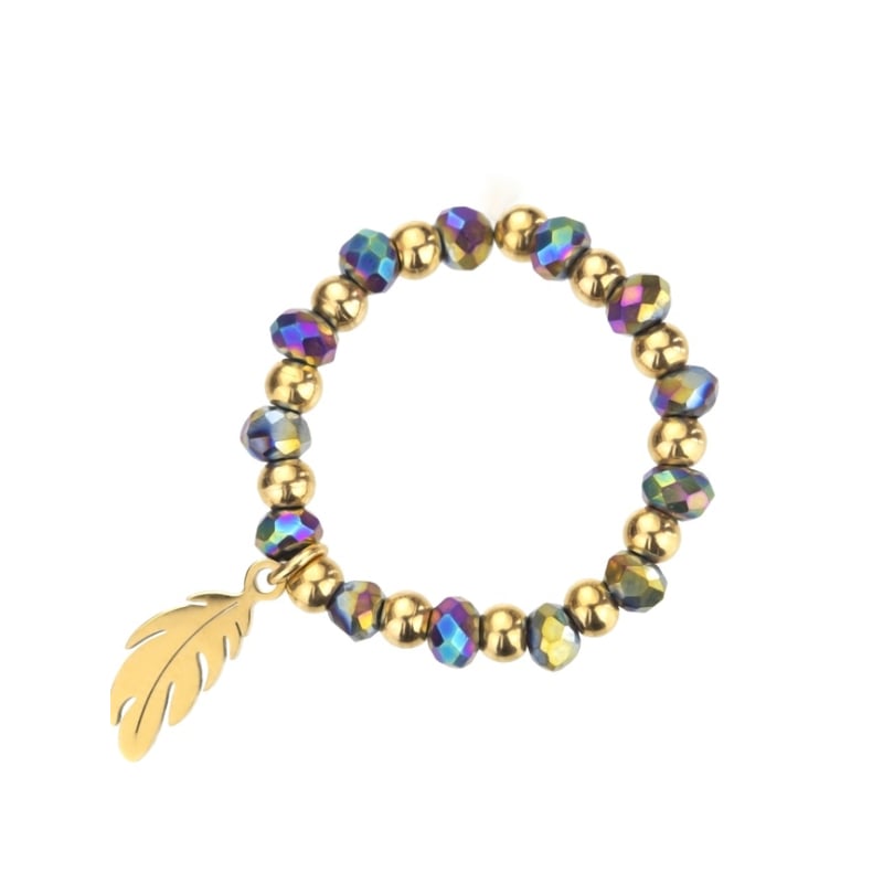 Pozlacený prsten s korálky Amy Violet EWR23032G Emily Westwood