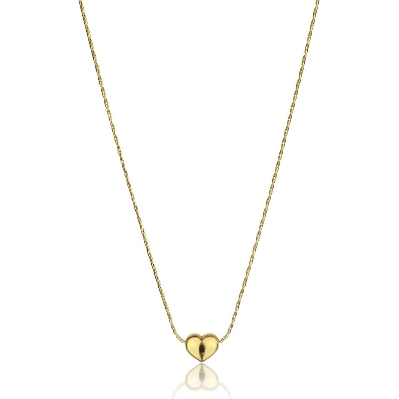 Romantický pozlacený náhrdelník Srdce Lilah EWN23093G Emily Westwood