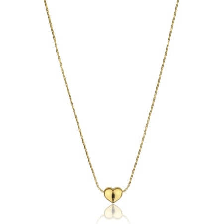 Romantický pozlacený náhrdelník Srdce Lilah EWN23093G Emily Westwood
