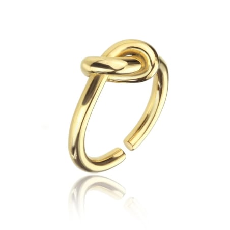Pozlacený prsten s uzlem Rylee Gold Ring MCR23003G Marc Malone