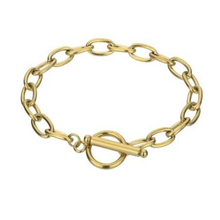 Pozlacený řetízkový náramek Raegan Gold Bracelet MCB23064G Marc Malone