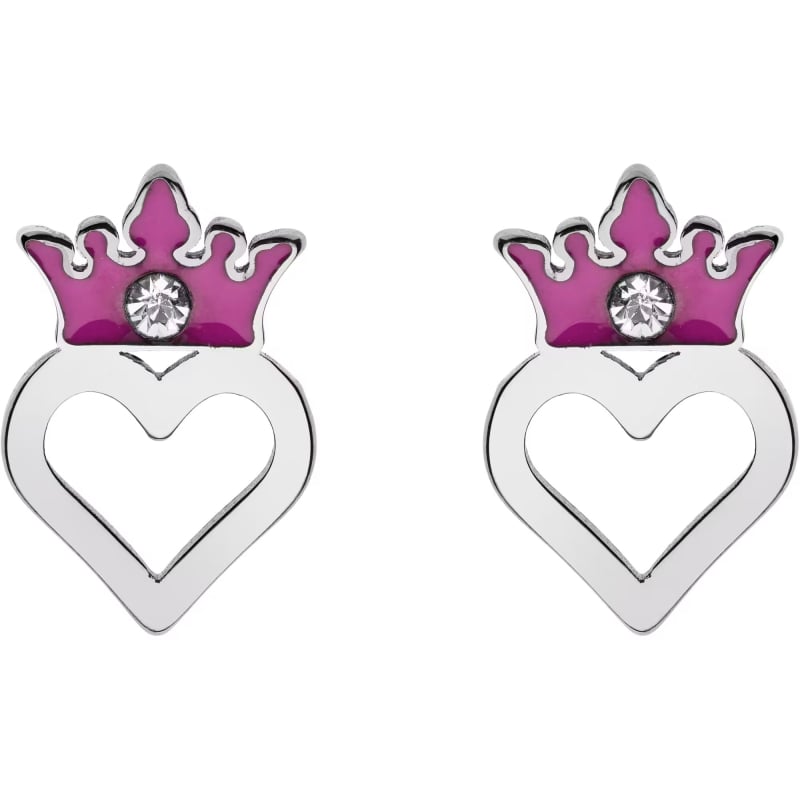 Slušivé ocelové náušnice Princess E600187RWL.CS Disney