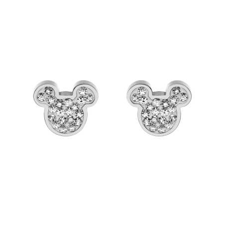 Půvabné ocelové pecky se zirkony Mickey Mouse E600178RWL-B.CS Disney