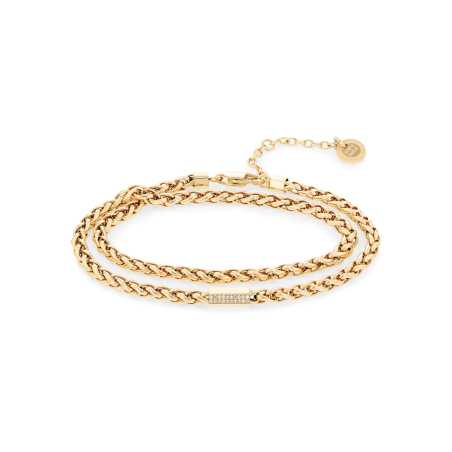 Módní pozlacený dvojitý náramek 2780876 Tommy Hilfiger