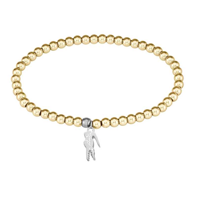 Korálkový náramek z pozlacené oceli Orbe 2040334 Lacoste Korálkový náramek z pozlacené oceli Orbe 2040334 Lacoste