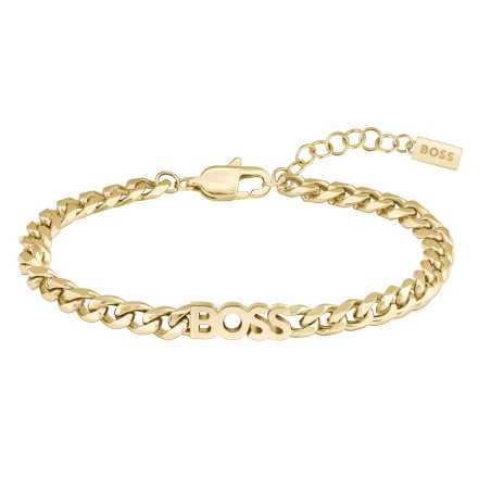 Stylový pozlacený náramek pro ženy Kassy 1580593 Hugo Boss