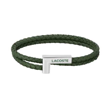 Zelený kožený náramek Swarm 2040151 Lacoste