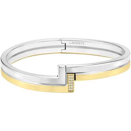 Pevný ocelový náramek se zirkony Impression 2040003 Lacoste