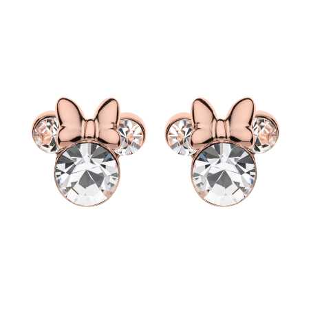 Třpytivé bronzové náušnice pecky Minnie Mouse ES00003PRWL.CS Disney