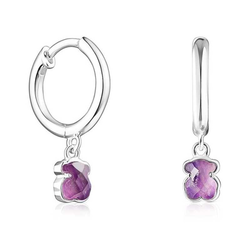 Originální stříbrné visací náušnice New Silueta 1003386200 Tous Originální stříbrné visací náušnice New Silueta 1003386200 Tous