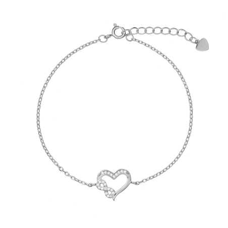 Něžný stříbrný náramek Infinity Love AJNR0017 Again Jewelry