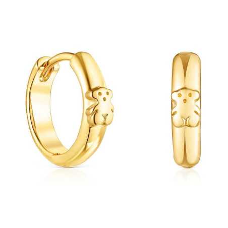 Pozlacené kruhové náušnice Basics 1003912000 Tous