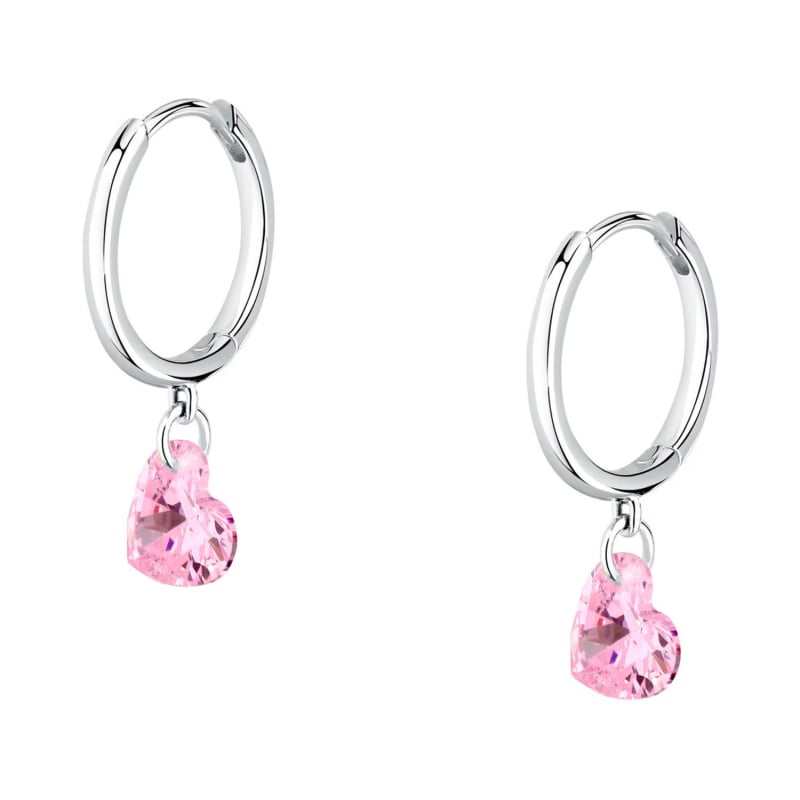 Krásné stříbrné kruhy s přívěsky Silver LPS01AWV10 La Petite Story