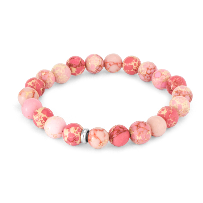 Korálkový náramek z císařského jaspisu MINK128/17 Agato Korálkový náramek z císařského jaspisu MINK128/17 Agato