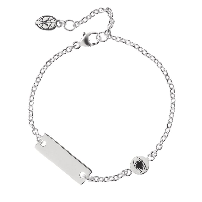 Hravý stříbrný náramek Spider Man Marvel BS00071RL-55.CS Disney