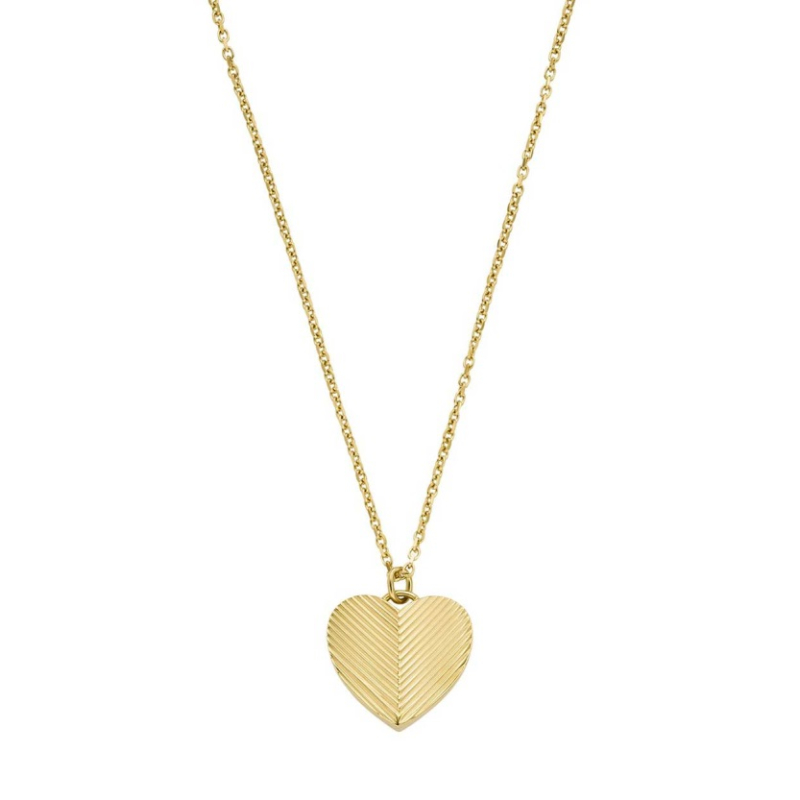 Půvabný pozlacený náhrdelník Srdce Harlow JF04652710 Fossil Půvabný pozlacený náhrdelník Srdce Harlow JF04652710 Fossil