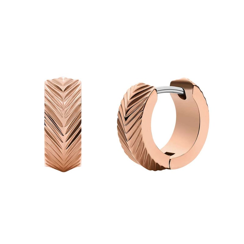 Elegantní bronzové kruhové náušnice Harlow JF04662791 Fossil Elegantní bronzové kruhové náušnice Harlow JF04662791 Fossil