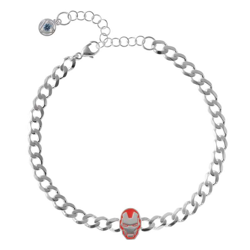 Stříbrný náramek Iron Man Marvel BS00084SRRQL-7-XS Disney