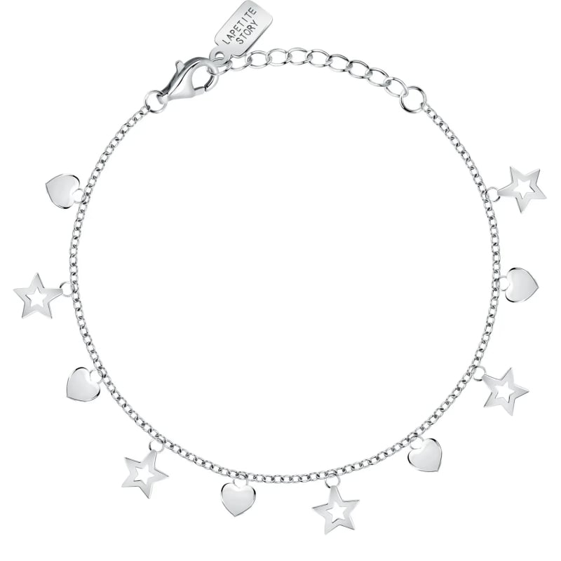 Hravý stříbrný náramek s přívěsky Silver LPS05AWV14 La Petite Story Hravý stříbrný náramek s přívěsky Silver LPS05AWV14 La Petite Story