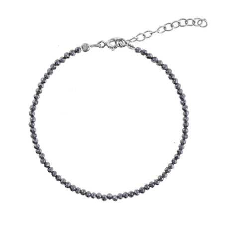 Korálkový náramek z hematitu AJKNR007 Again Jewelry