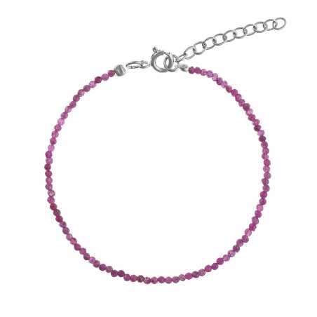 Korálkový náramek z rubínu AJKNR008 Again Jewelry