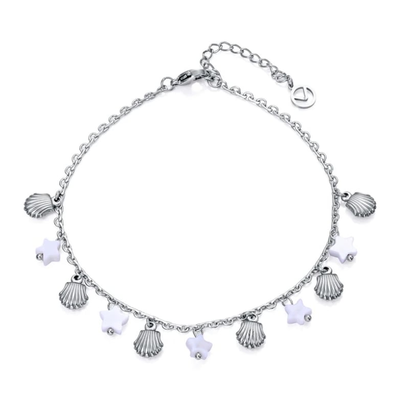 Krásný ocelový řetízek na nohu s přívěsky Kiss 14171T01000 Viceroy