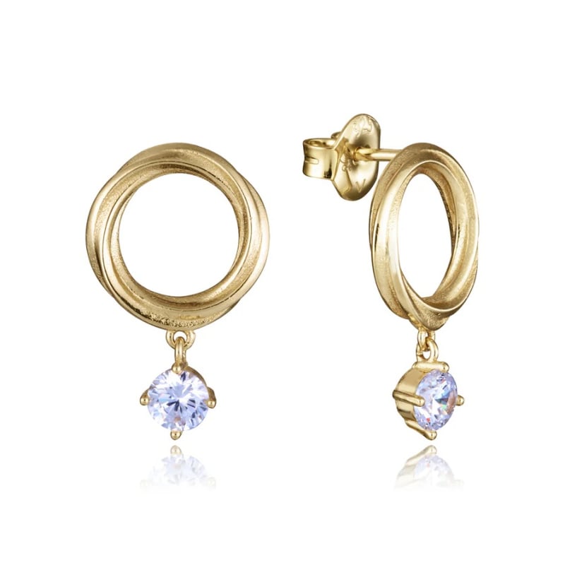 Pozlacené visací náušnice se zirkonem Elegant 13213E100-30 Viceroy Pozlacené visací náušnice se zirkonem Elegant 13213E100-30 Viceroy