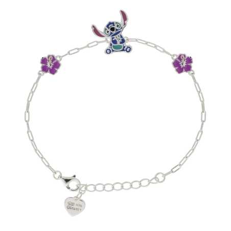 Krásný stříbrný náramek Stitch Lilo & Stitch BS00095SL-65.CS Disney
