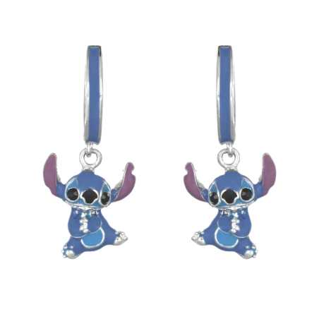 Stříbrné kruhy s přívěsky Stitch Lilo & Stitch ES00098SRHL.CS Disney