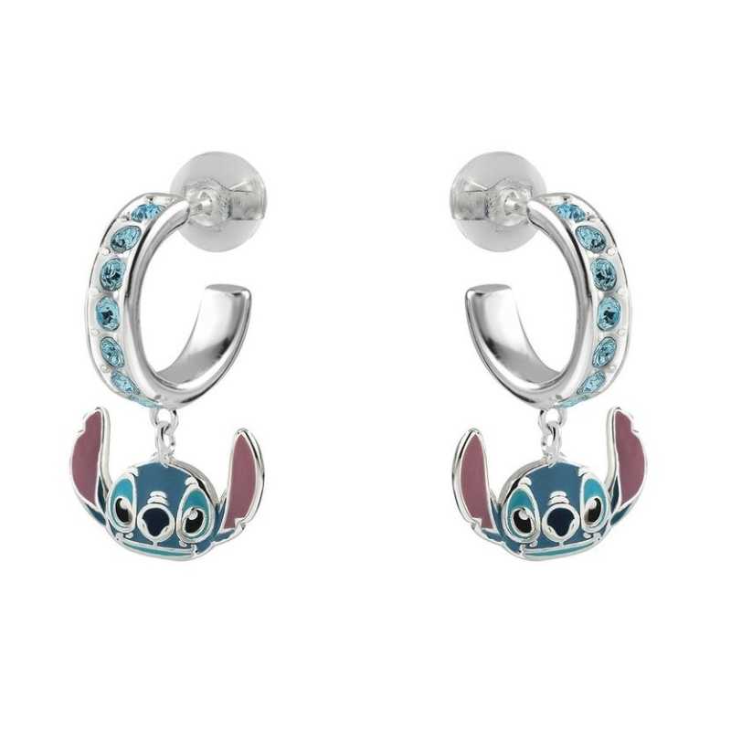 Stříbrné kruhy s přívěsky Stitch Lilo & Stitch ES00099SRQL.CS Disney